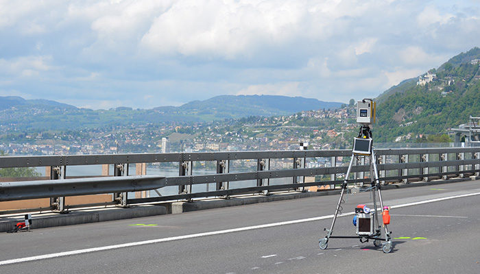 Viaduc de Chillon mesures lasercan