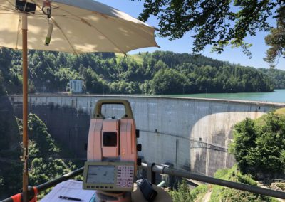 Géodésie : Barrage de Rossens